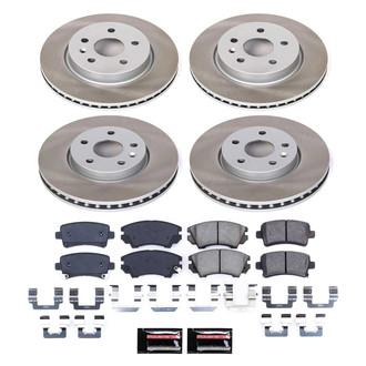 PowerStop® - Semi Coated Front and Rear Disc Brake Kit