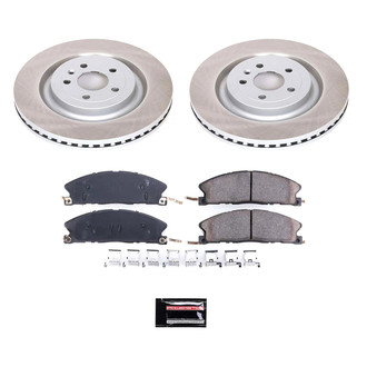 PowerStop® - Semi Coated Front Disc Brake Kit