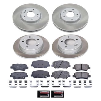 PowerStop® - Semi Coated Front and Rear Disc Brake Kit