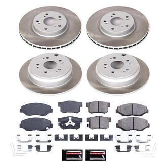 PowerStop® - Semi Coated Front and Rear Disc Brake Kit