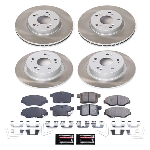  PowerStop® - Semi Coated Front and Rear Disc Brake Kit