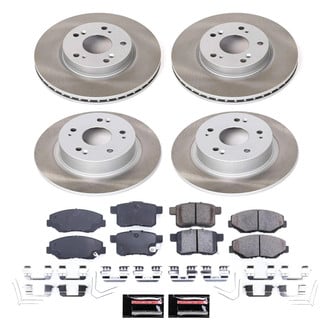 PowerStop® - Semi Coated Front and Rear Disc Brake Kit
