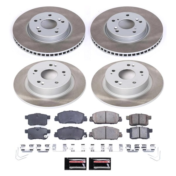  PowerStop® - Semi Coated Front and Rear Disc Brake Kit