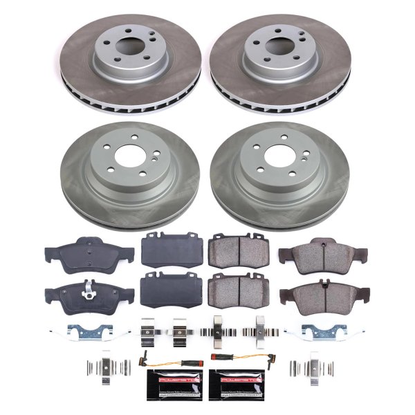  PowerStop® - Semi Coated Front and Rear Disc Brake Kit