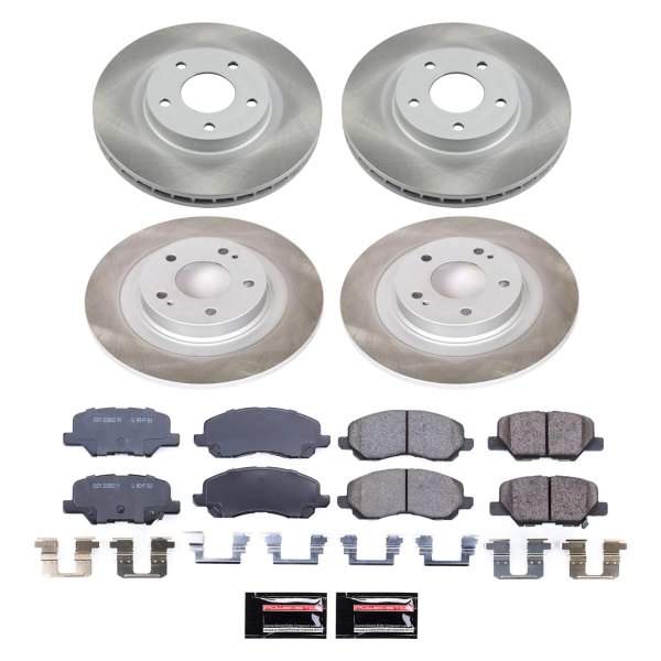  PowerStop® - Semi Coated Front and Rear Disc Brake Kit