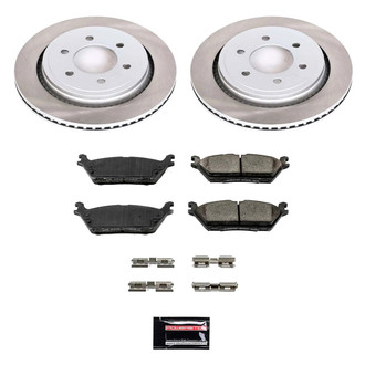 PowerStop® - Semi Coated Rear Disc Brake Kit