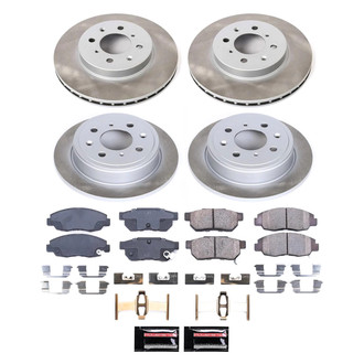 PowerStop® - Semi Coated Front and Rear Disc Brake Kit