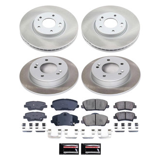 PowerStop® - Semi Coated Front and Rear Disc Brake Kit