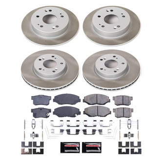 PowerStop® - Semi Coated Front and Rear Disc Brake Kit