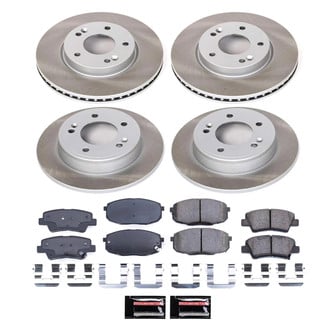 PowerStop® - Semi Coated Front and Rear Disc Brake Kit