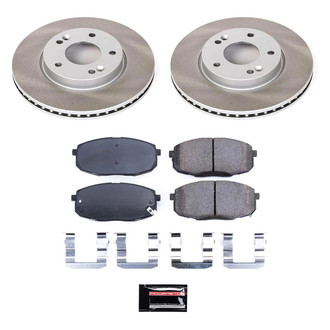 PowerStop® - Semi Coated Front Disc Brake Kit