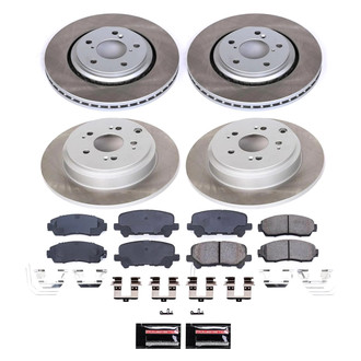 PowerStop® - Semi Coated Front and Rear Disc Brake Kit