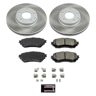 PowerStop® - Semi Coated Front Disc Brake Kit