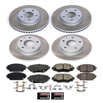 PowerStop® - Semi Coated Front and Rear Disc Brake Kit