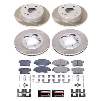 PowerStop® - Semi Coated Front and Rear Disc Brake Kit