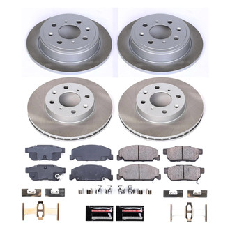 PowerStop® - Semi Coated Front and Rear Disc Brake Kit