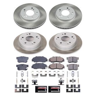 PowerStop® - Semi Coated Front and Rear Disc Brake Kit