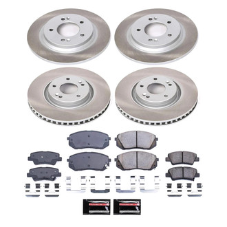 PowerStop® - Semi Coated Front and Rear Disc Brake Kit