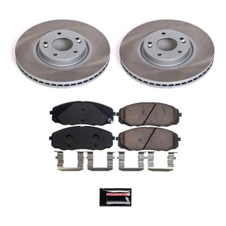 PowerStop® - Semi Coated Front Disc Brake Kit