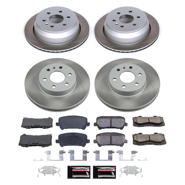  PowerStop® - Semi Coated Front and Rear Disc Brake Kit