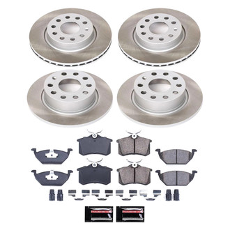 PowerStop® - Semi Coated Front and Rear Disc Brake Kit