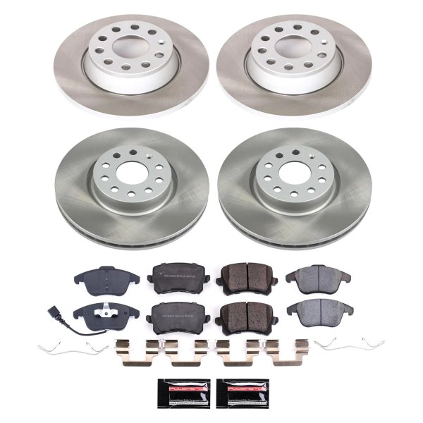  PowerStop® - Semi Coated Front and Rear Disc Brake Kit