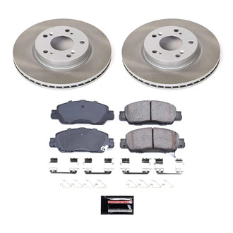 PowerStop® - Semi Coated Front Disc Brake Kit