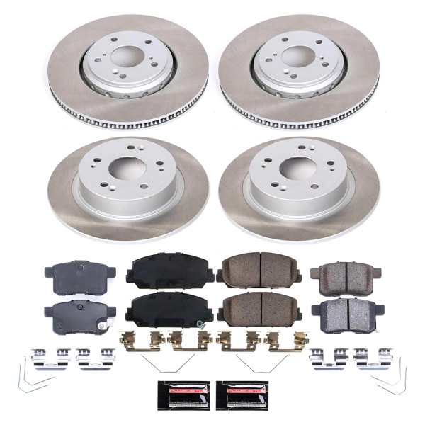  PowerStop® - Semi Coated Front and Rear Disc Brake Kit