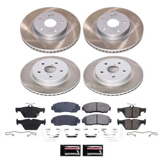 PowerStop® - Semi Coated Front and Rear Disc Brake Kit