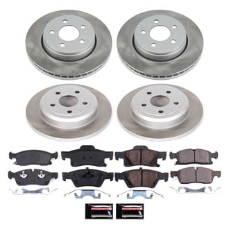 PowerStop® - Semi Coated Front and Rear Disc Brake Kit