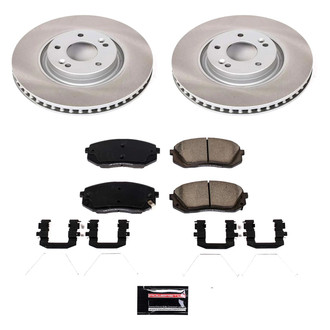 PowerStop® - Semi Coated Front Disc Brake Kit