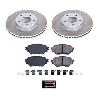 PowerStop® - Semi Coated Front Disc Brake Kit