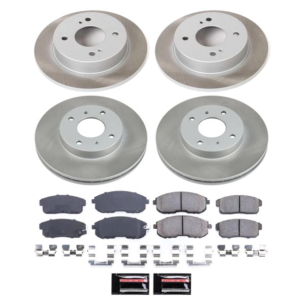  PowerStop® - Semi Coated Front and Rear Disc Brake Kit