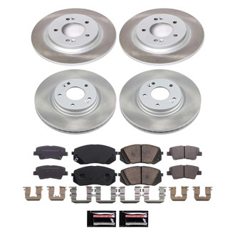 PowerStop® - Semi Coated Front and Rear Disc Brake Kit