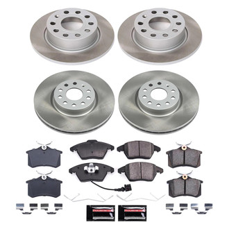 PowerStop® - Semi Coated Front and Rear Disc Brake Kit