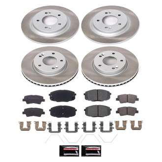 PowerStop® - Semi Coated Front and Rear Disc Brake Kit