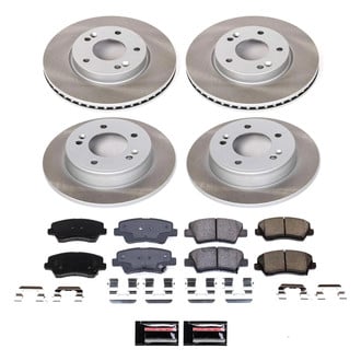PowerStop® - Semi Coated Front and Rear Disc Brake Kit