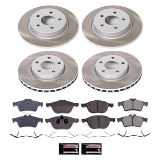 PowerStop® - Semi Coated Front and Rear Disc Brake Kit