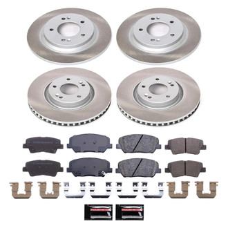 PowerStop® - Semi Coated Front and Rear Disc Brake Kit