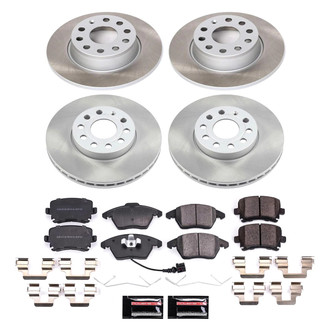 PowerStop® - Semi Coated Front and Rear Disc Brake Kit