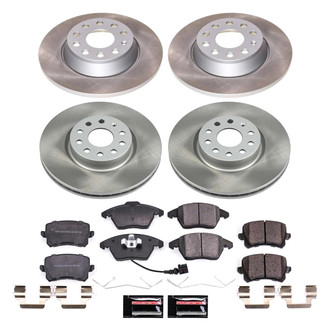 PowerStop® - Semi Coated Front and Rear Disc Brake Kit