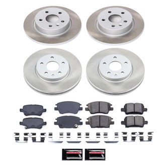 PowerStop® - Semi Coated Front and Rear Disc Brake Kit