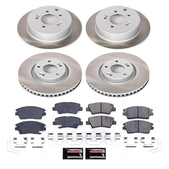 PowerStop® - Semi Coated Front and Rear Disc Brake Kit