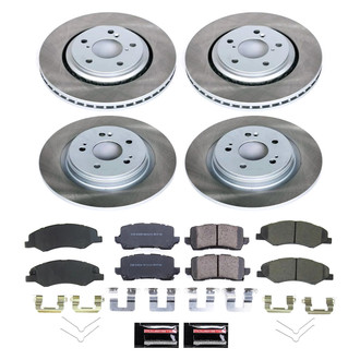 PowerStop® - Semi Coated Front and Rear Disc Brake Kit