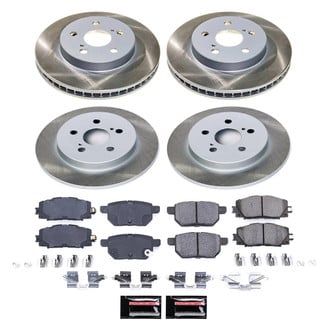 PowerStop® - Semi Coated Front and Rear Disc Brake Kit