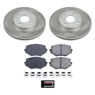 PowerStop® - Semi Coated Front Disc Brake Kit