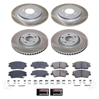 PowerStop® - Semi Coated Front and Rear Disc Brake Kit