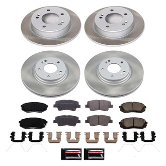 PowerStop® - Semi Coated Front and Rear Disc Brake Kit
