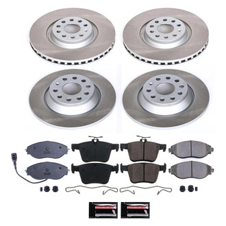 PowerStop® - Semi Coated Front and Rear Disc Brake Kit
