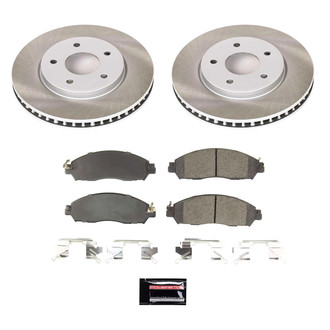 PowerStop® - Semi Coated Front Disc Brake Kit